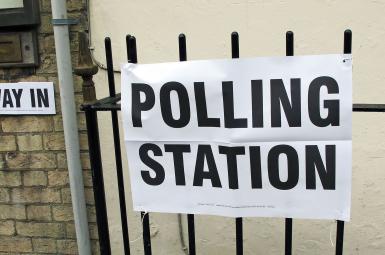  محل رای گیری در انتخابات عمومی انگلستان