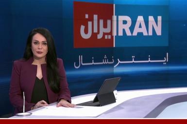 Iran International anchor in London delivering news and information to audiences in Iran. File