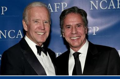 Joe Biden and his long -time security and foreign policy aide Antony Blinken. FILE