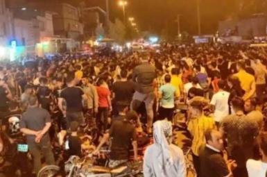 Protests in Iran's Khuzestan province over lack of water and economic hardship. July 20, 2021
