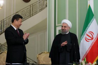 The presidents of China and Iran in January 2016.