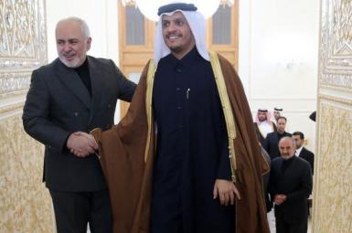 Iran foreign minister Mohammad Javad Zarif received Qatar's Foreign Minister Sheikh Mohammed bin Abdulrahman Al Thani. July 25, 2021
