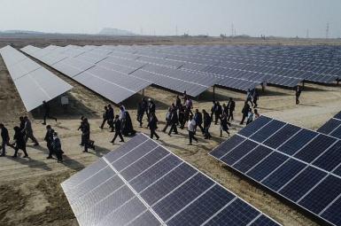 افتتاح نیروگاه خورشیدی ۱۰ مگاواتی در جزیره قشم - اسفند ۹۶