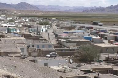 Town of Morghab near a hidden Chinese military base in Tajikistan. September 18, 2020