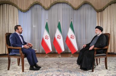 Iranian president Ebrahim Raisi's first TV interview. Sept. 4, 2021