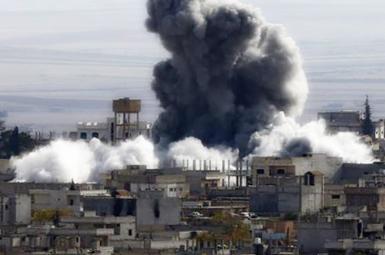 حمله هوایی ائتلاف بین‌الملل در الرقه سوریه