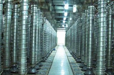 Cascades of uranium enrichment centrifuges at an Iranian nuclear facility. FILE