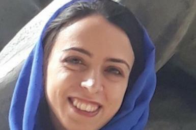 Najmeh Vahedi, an Iranian women's rights activist sentenced to 7 years. Undated