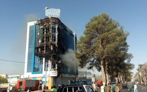 آتش‌سوزی در مجتمع تجاری سکندری در مرکز شهر هرات