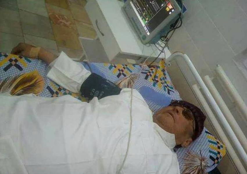 ملا تاج‌محمد سرپلی در بیمارستان