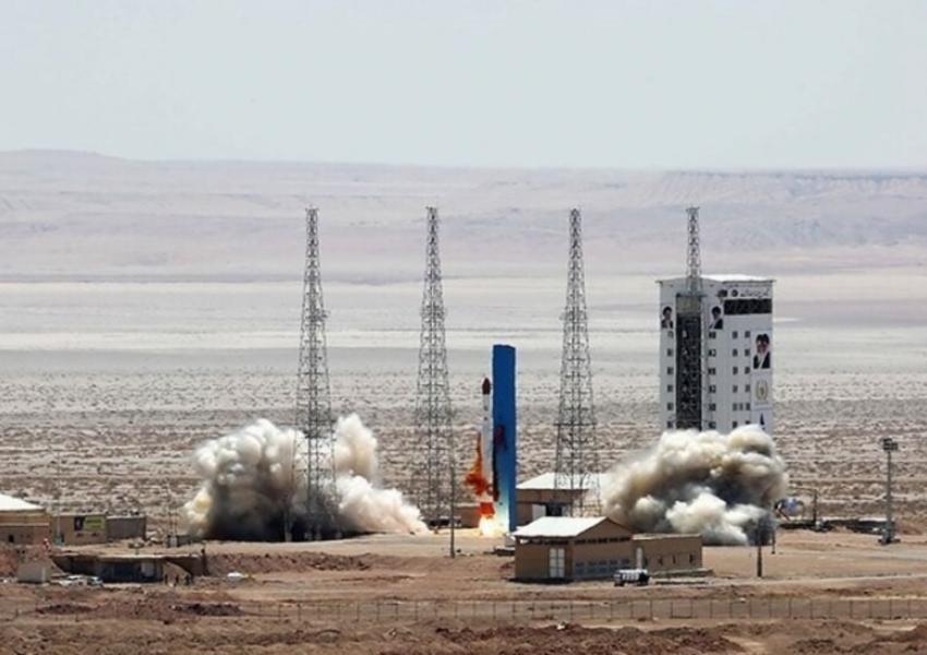 Satellite-carrying rocket launch from Imam Khomeini Space Center in Semnan, Iran. FILE PHOTO