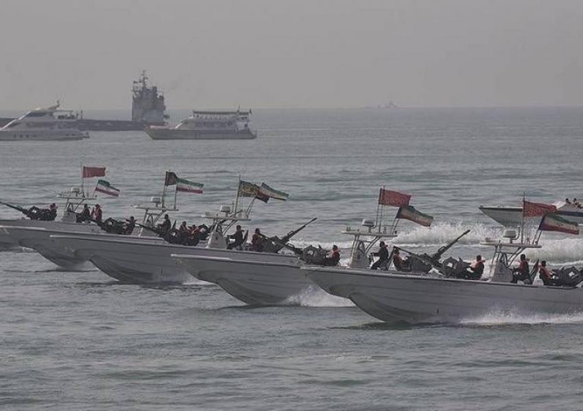 IRGC Navy speedboats that twice harassed the US Navy in recent weeks. FILE Photo
