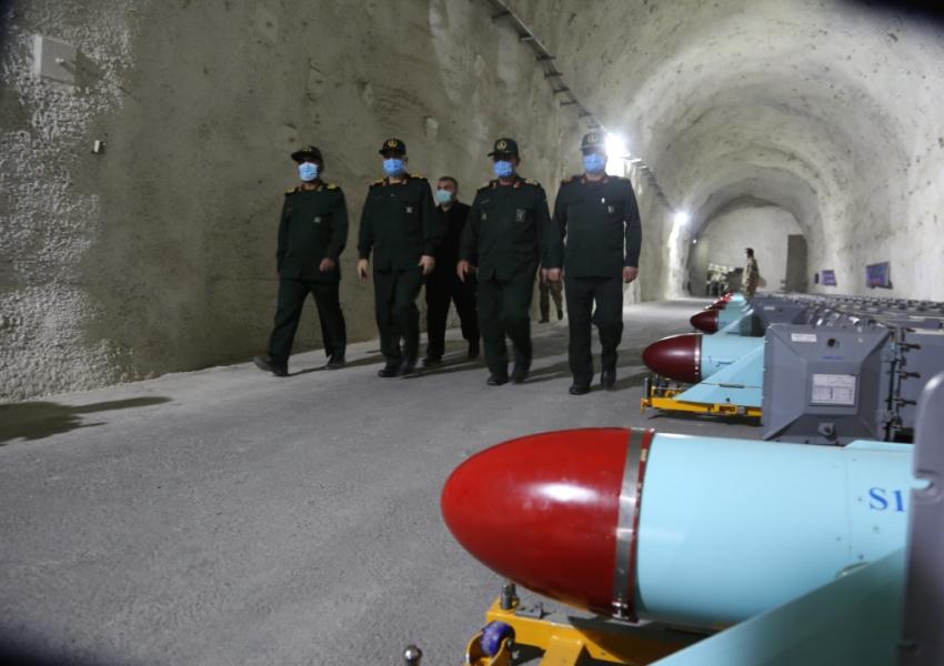 An underground missile base revealed by Iran. January 8, 2021