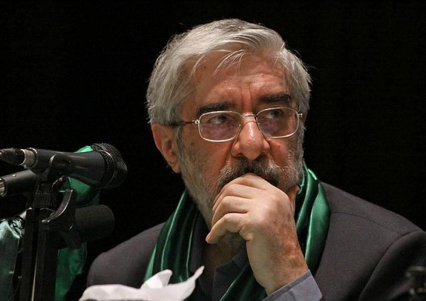 Former PM and now opposition figure Mir Hossein Moussavi. File Photo