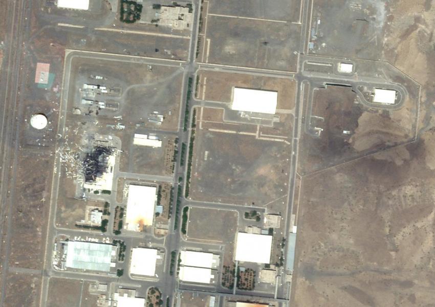 Aerial image showing centrifuge assembly building destroyed in Natanz, July 2, 2020