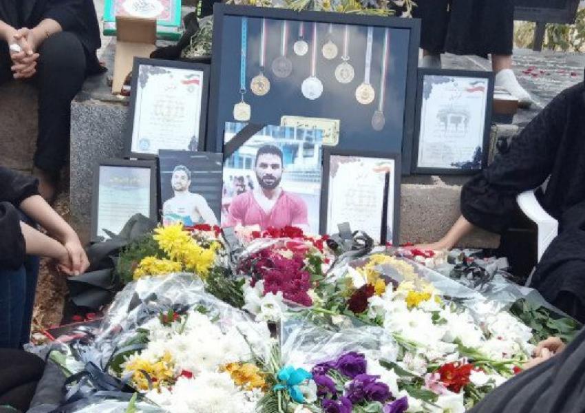 Navid Afkari's grave. Executed September 12, 2020