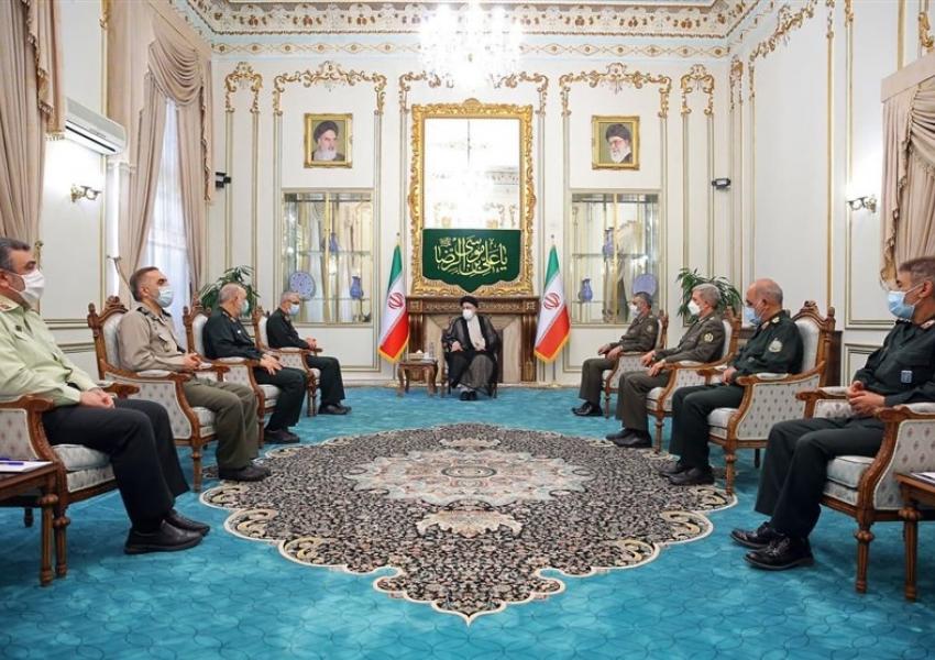 President-elect Ebrahim Raisi meeting with commanders of Iranian armed forces. June 22, 2021