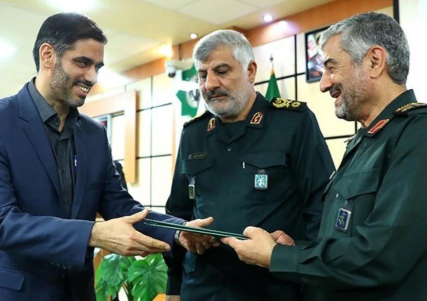 Saeed Mohammad receiving his command of Khatam al-Anbiya. October 7, 2018