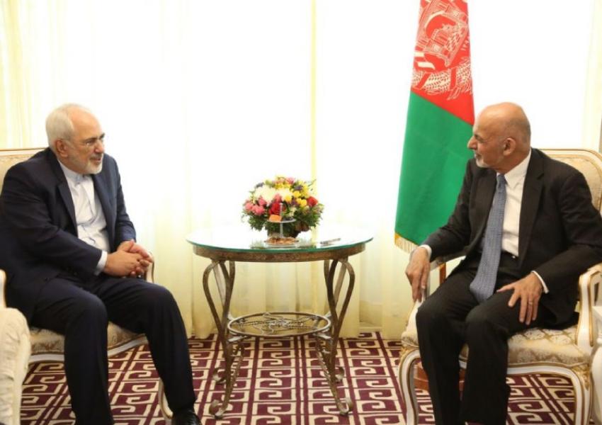 Javad Zarif meeting with Ashraf Ghani in 2016