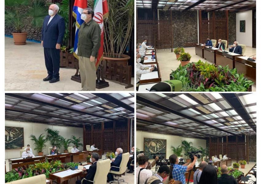 Iran's foreign minister Mohammad Javad Zarif in Cuba. November 2020